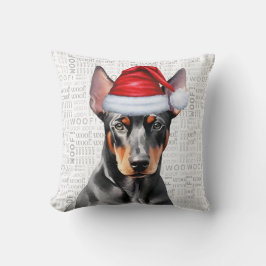 Kerstmis voor Dobermann-liefhebbers Kussen