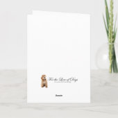 Kerstmis voor Doodle Dog Kaart (Achterkant)