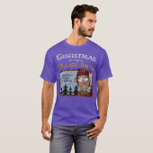 Kerstmis voor dorpsidioot Grappig T-shirt (Voorkant volledig)