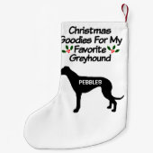 Kerstmis voor favoriete windhond kleine kerstsok (Achterkant)