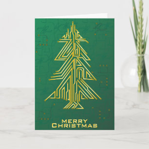 Kerstmis voor geeks feestdagen kaart