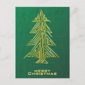 Kerstmis voor geeks feestdagenkaart (Voorkant)