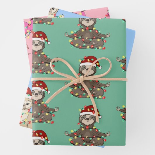 Kerstmis voor gezelschapsdieren inpakpapier vel (In situ)