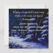 Kerstmis voor Halloween Lover's Snow Ghost Feestdagenkaart (Achterkant)