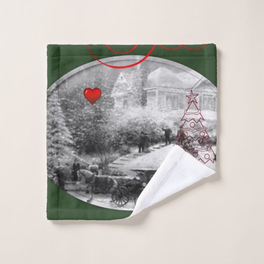 Kerstmis voor handdoeken (Wasdoekje)