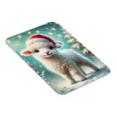 Kerstmis voor het eerste van een lammetje magneet (Rechterzijde)