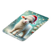 Kerstmis voor het eerste van een lammetje magneet (Linkerzijde)