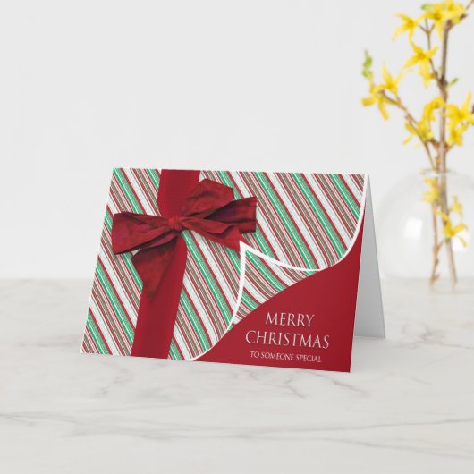 Kerstmis voor iemand met een speciale cadeau kaart (Gele Bloem)