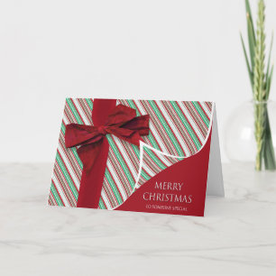 Kerstmis voor iemand met een speciale cadeau kaart