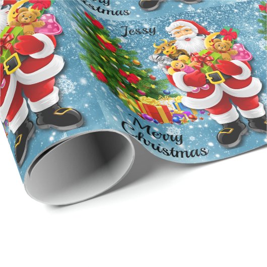 Kerstmis voor jonge kinderen, kerstcadeautjes, naa cadeaupapier (Rol Hoek)