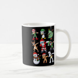 Kerstmis voor jongens die de kerstman eten koffiemok