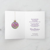 Kerstmis voor jullie beiden Fancy boomsierplanten  Feestdagen Kaart (Binnen)