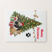 Kerstmis voor katten / Kattenliefhebber Legpuzzel (Horizontaal)