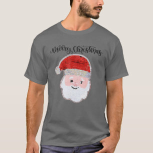 Kerstmis voor meisjes en jongens die de sequin-ker t-shirt