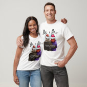 Kerstmis voor meneer en mevrouw Script-koppels T-shirt (Unisex)