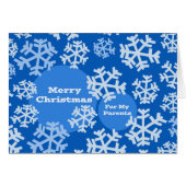 Kerstmis voor ouders, Snowflake Design, Modern (Voorkant Horizontaal)