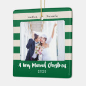 Kerstmis voor Passen getrouwd, foto Keramisch Ornament (Links)