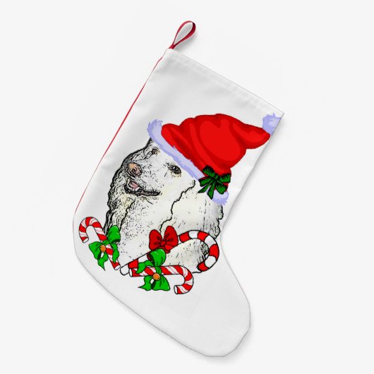 Kerstmis voor Poodles Kleine Kerstsok (Voorkant (Hangend))