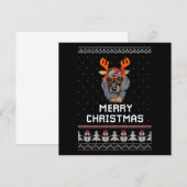 Kerstmis voor Teckel Notitiekaartje (Voorkant / Achterkant)