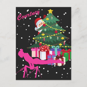 Kerstmis voor turnsters: Sint brengt me turnstange Briefkaart