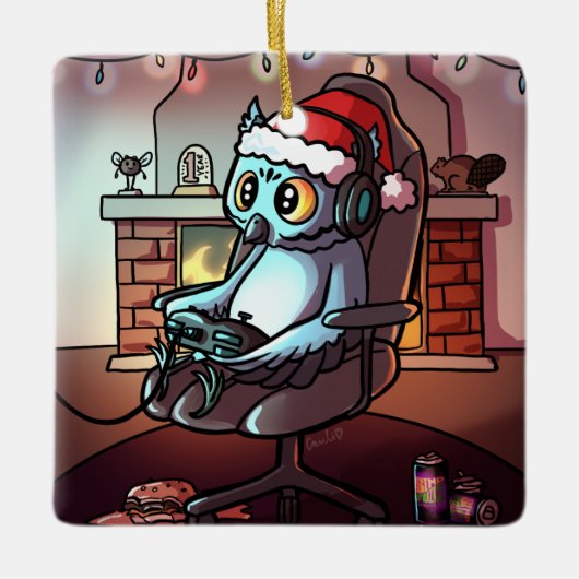  kerstmis voor VR en games Keramisch Ornament (Voorkant)