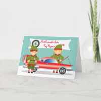 Kerstmis voor Vrouw Auto Mechanic Garage Elves