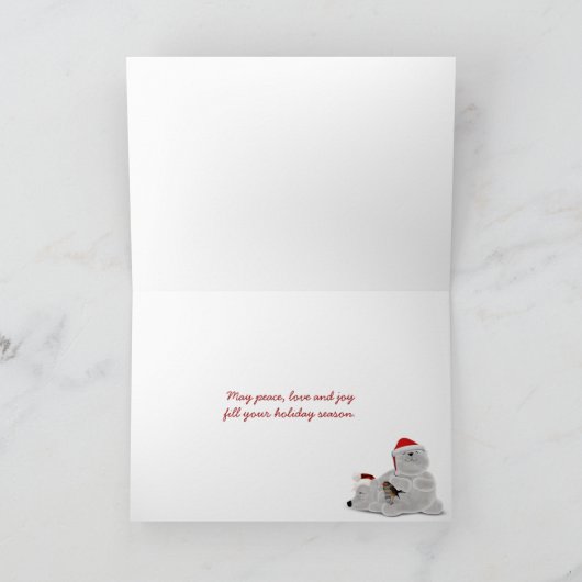 Kerstmis voor zus en familie feestdagen kaart (Binnen)