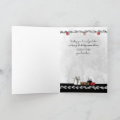 Kerstmis voor zus moderne stijlvolle dame kaart (Binnen)