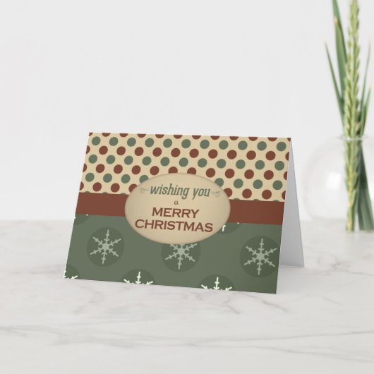 Kerstmis voorbij feestdagen kaart (Voorkant)