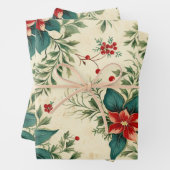 Kerstmis voorbij inpakpapier vel (In situ)