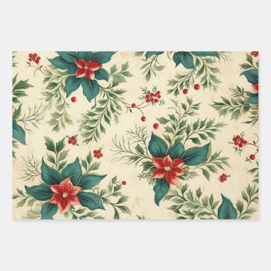 Kerstmis voorbij inpakpapier vel (Voorkant)