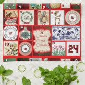 Kerstmis voorbij keukenhanddoek (Gevouwen)