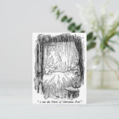 Kerstmis voorbij (met tekst) feestdagenkaart (Staand voorkant)