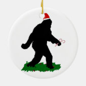 Kerstmis voorbij, Squatchen voorbij Keramisch Ornament (Achterkant)