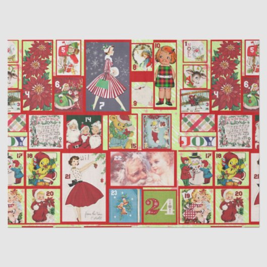 kerstmis voorbij tissue tissuepapier (Voorkant)