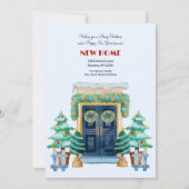 Kerstmis voordeur bewegende aankondiging (Voorkant)