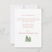 Kerstmis voordeur vakantie bewegende aankondiging (Achterkant)