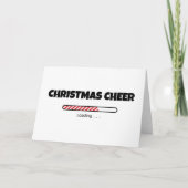 Kerstmis - voortgangsbalk - laden feestdagen kaart (Voorkant)