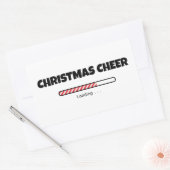 Kerstmis - voortgangsbalk - laden rechthoekige sticker (Envelop)