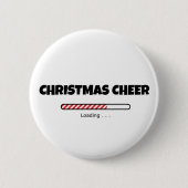 Kerstmis - voortgangsbalk - laden ronde button 5,7 cm (Voorkant)