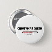 Kerstmis - voortgangsbalk - laden ronde button 5,7 cm (Voorkant /achterkant)