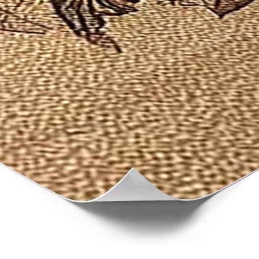 Kerstmis vorstelijke Siamese kat, Kerstmis Santa K Poster (Hoek)