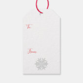KERSTMIS VOS KADOETIKET OUD CADEAULABEL (Achterkant)