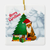 Kerstmis Vos Ornament (Voorkant)