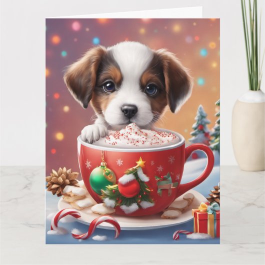 Kerstmis Vouwbare Wenskaart Kaart (Voorkant)