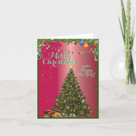 Kerstmis Vouwbare Wenskaart Kaart