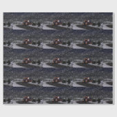 Kerstmis vrachtwagen cadeaupapier (Vlak)