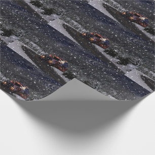 Kerstmis vrachtwagen cadeaupapier