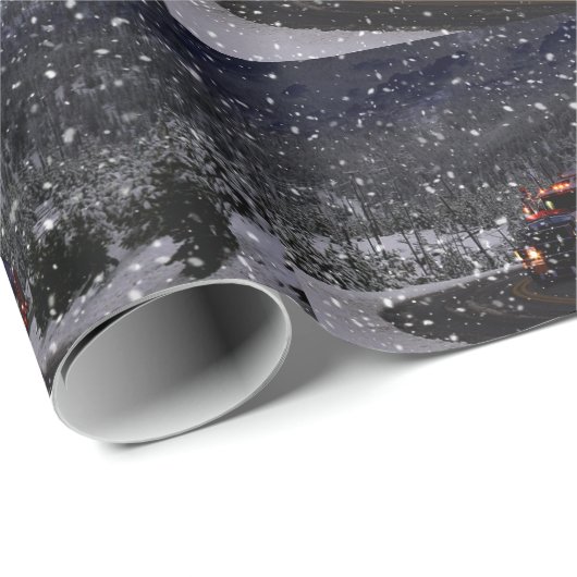 Kerstmis vrachtwagen cadeaupapier (Rol Hoek)