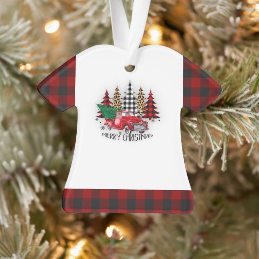 Kerstmis vrachtwagen en bomen ornament (Boom)